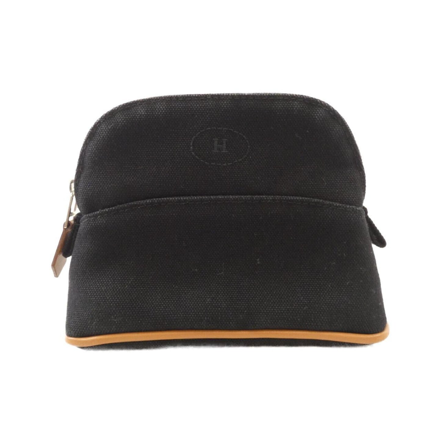 Hermes Black Canvas Pouch ( )
