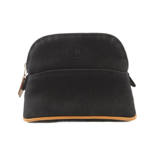 Hermes Black Canvas Pouch ( )
