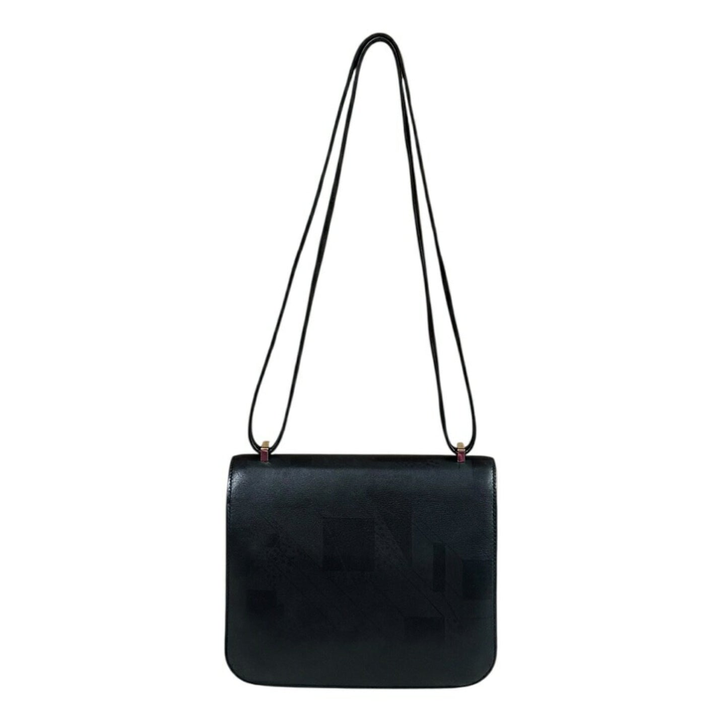 Hermes Black Leather Shoulder Bag ( )