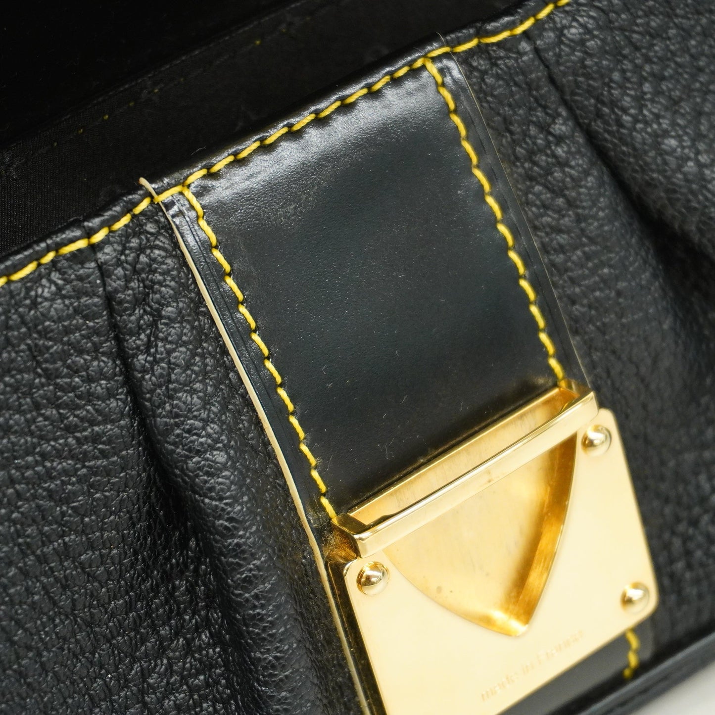 LOUIS VUITTONAuth  Suhali Pressure M91776 Women's Handbag Noir