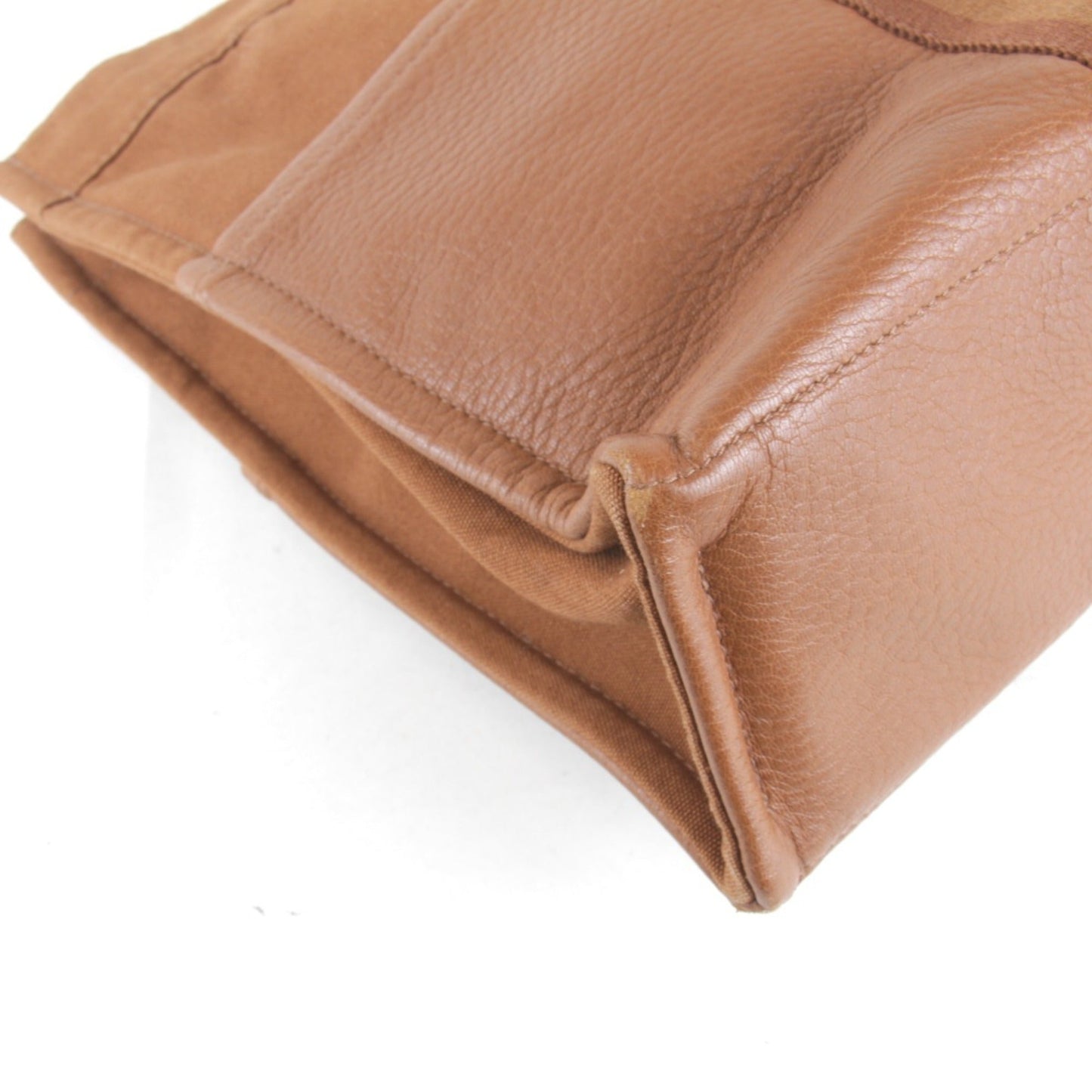 Hermes Brown Cotton Handbag ( )