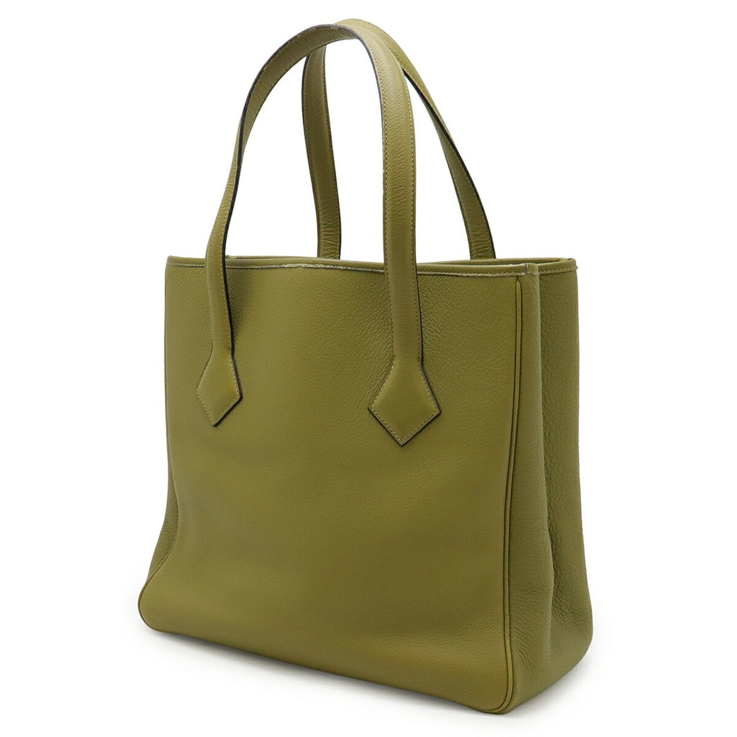 Hermes Anis Green Taurillon Clemence Leather Shoulder Bag Tote Bag ( )