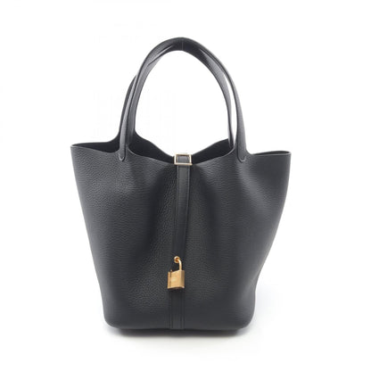 Hermes Black Taurillon Clemence Leather Handbag ( )
