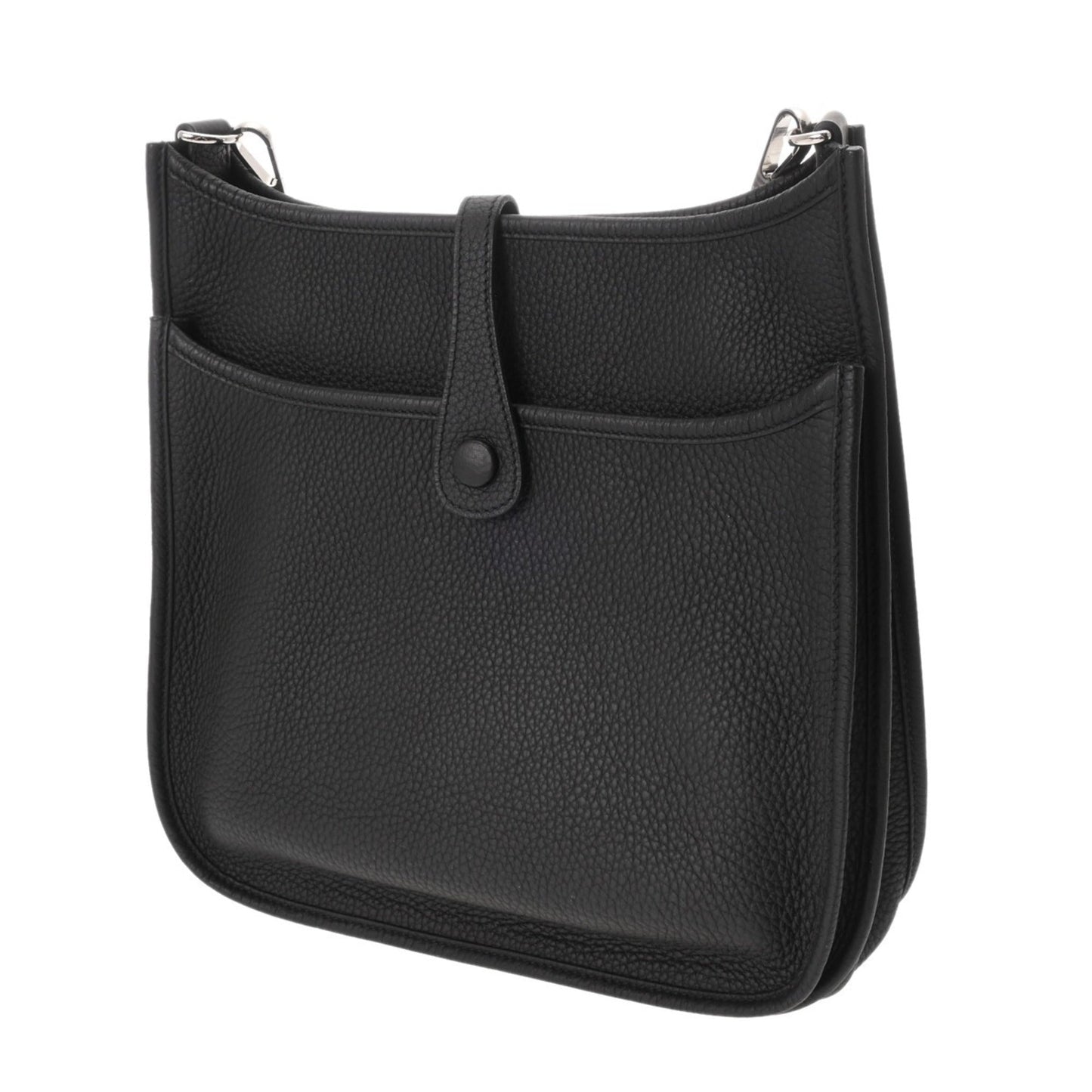 Hermes Black Taurillon Clemence Leather Shoulder Bag ( )