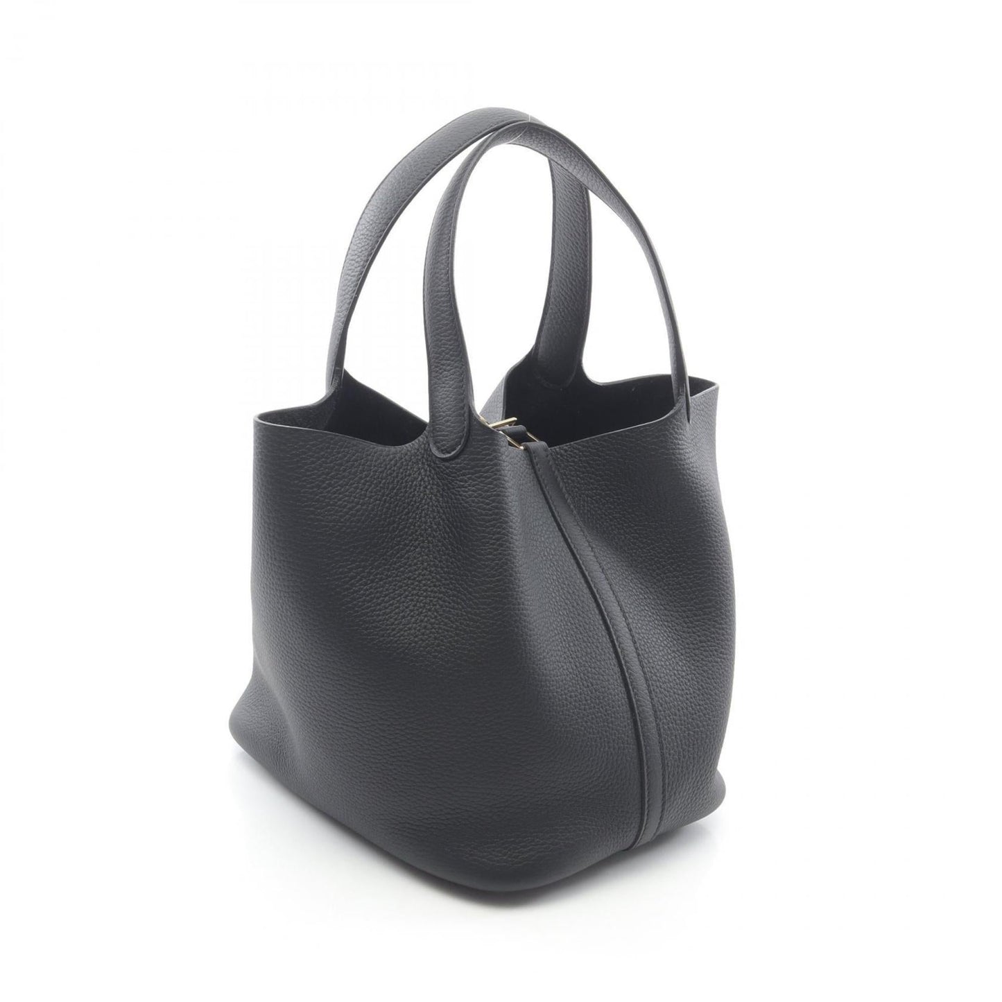 Hermes Black Taurillon Clemence Leather Handbag ( )