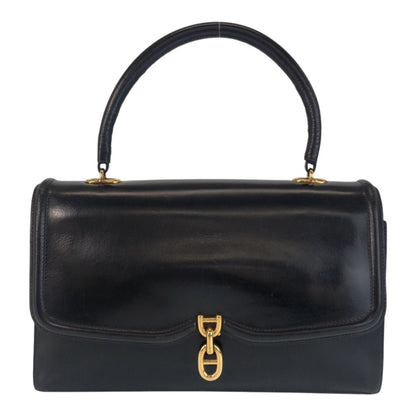 Hermes Black Box Calf Leather Handbag ( )