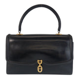 Hermes Black Box Calf Leather Handbag ( )