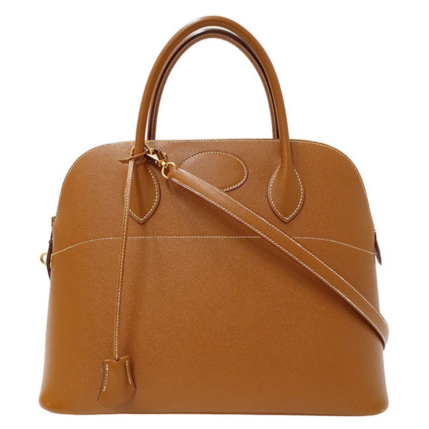 Hermes Brown Courchevel Leather Handbag Shoulder Bag ( )