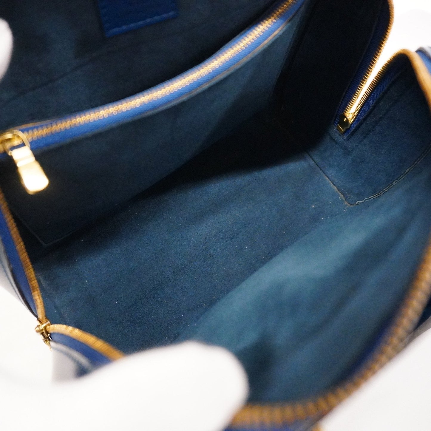 LOUIS VUITTONAuth  Epi Ponneuf M52055 Women's Handbag Toledo Blue