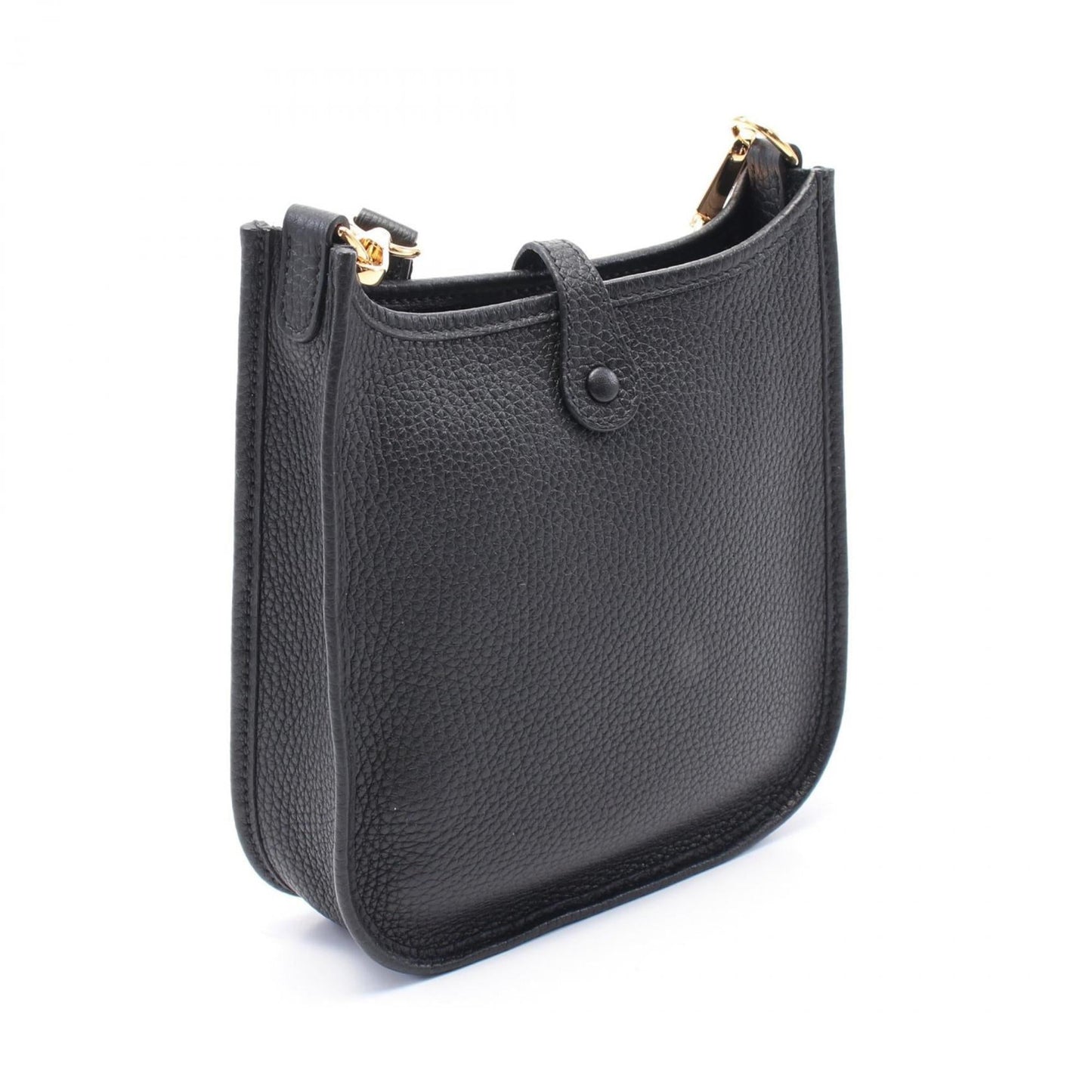 Hermes Black Taurillon Clemence Leather Shoulder Bag ( )
