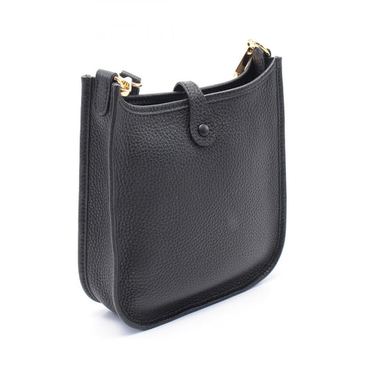 Hermes Black Taurillon Clemence Leather Shoulder Bag ( )