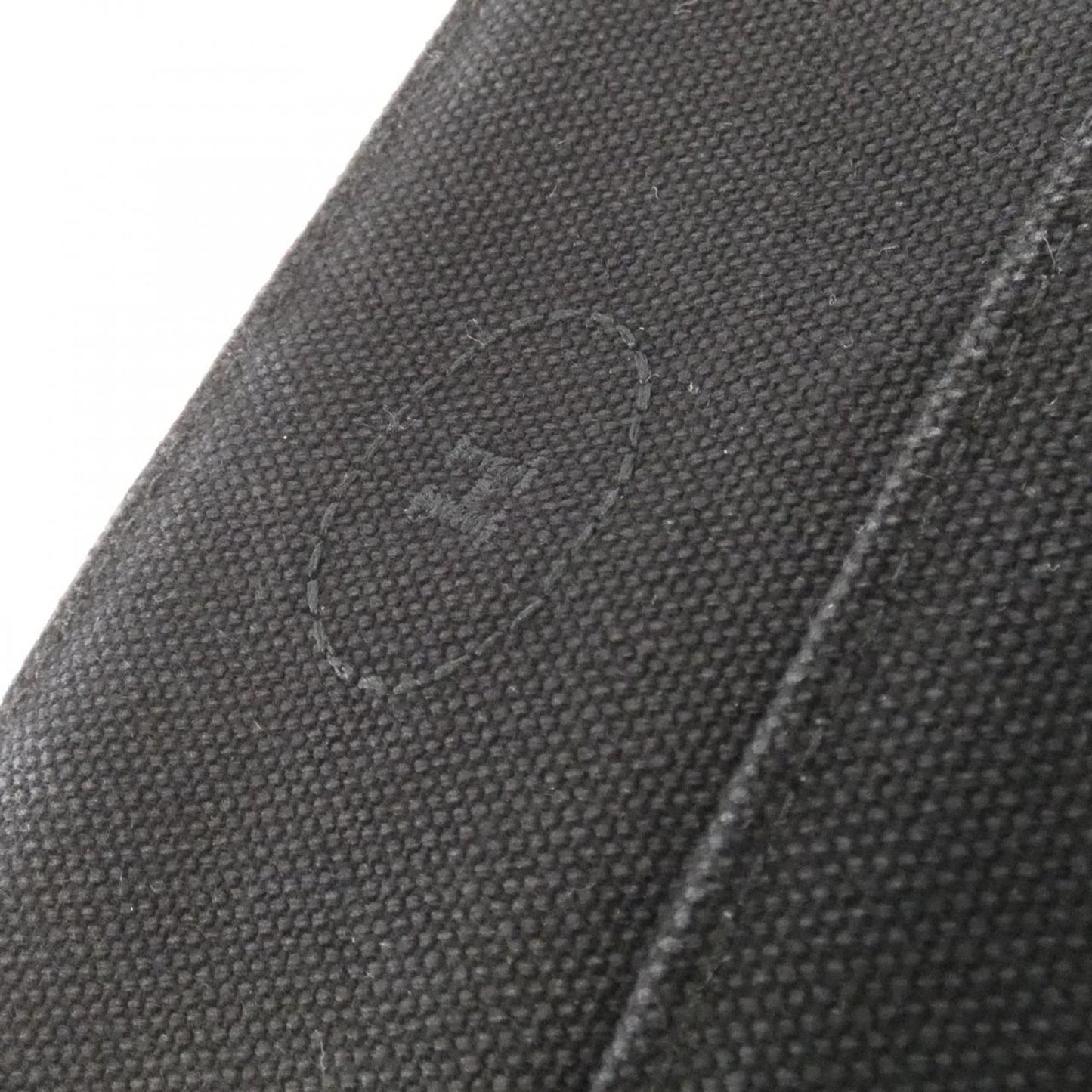 Hermes Black Canvas Pouch ( )