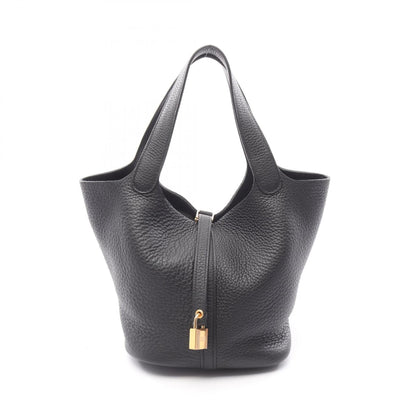 Hermes Black Taurillon Clemence Leather Handbag ( )