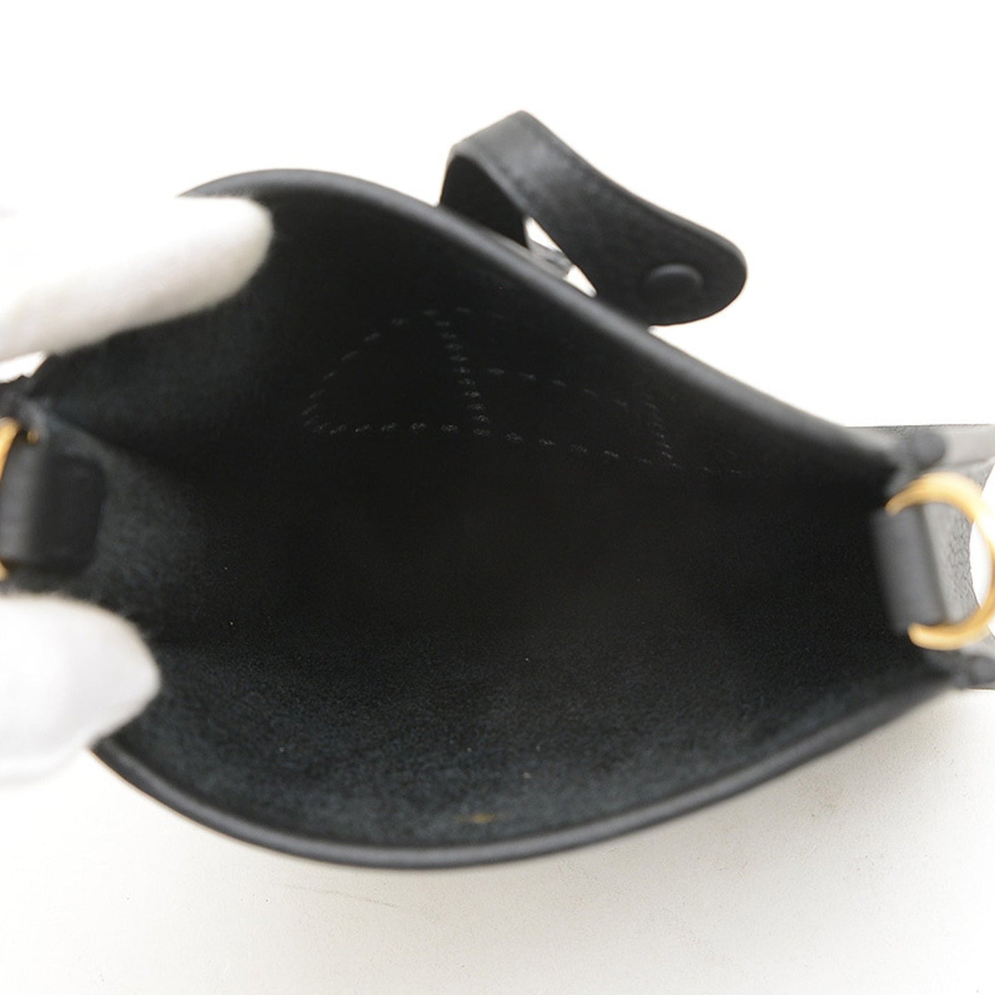 Hermes Black Taurillon Clemence Leather Shoulder Bag ( )