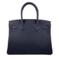 Hermes Blue Nuit Togo Leather Handbag ( )