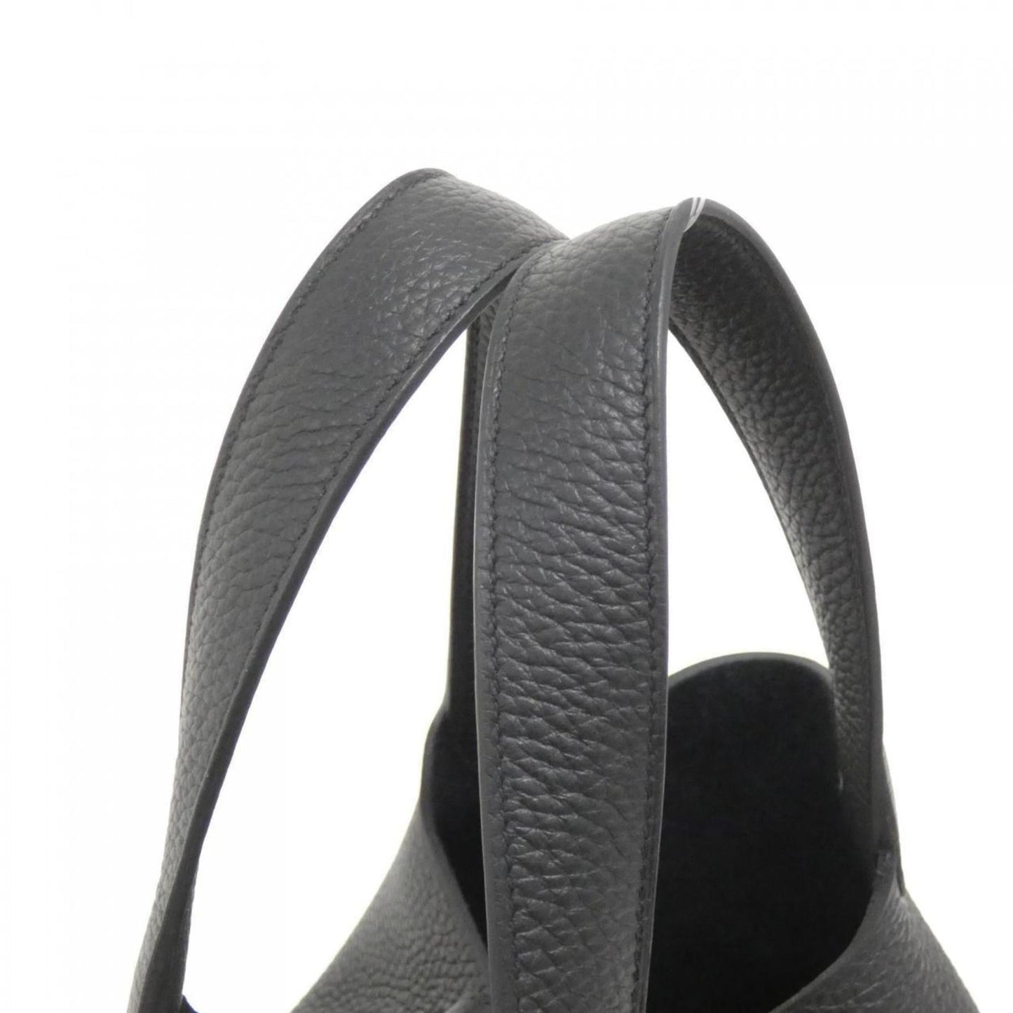 Hermes Black Taurillon Clemence Leather Handbag ( )