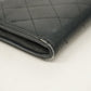 CHANEL Matelasse Long Wallet Silver Metal Fittings Women's Caviar Leather