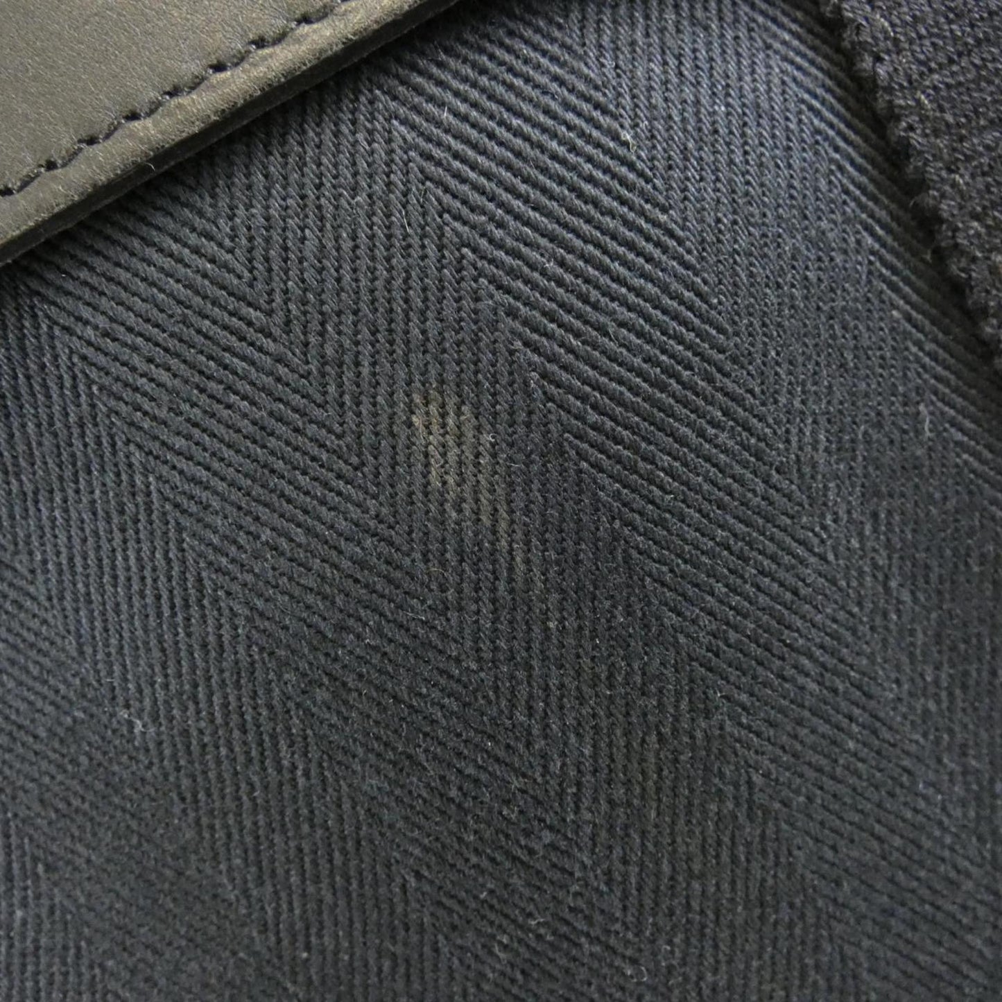 Hermes Black Toile Chevron Handbag ( )