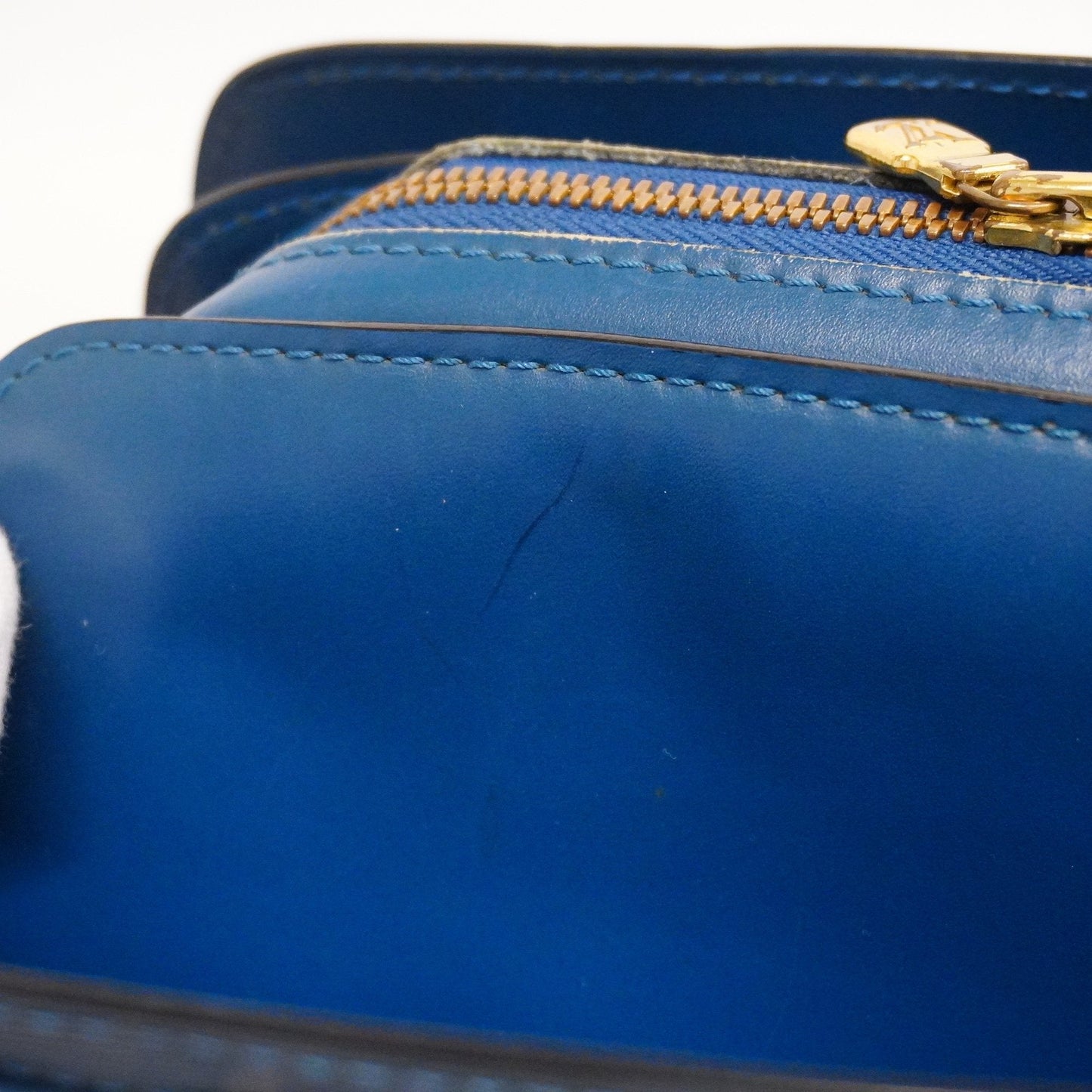 LOUIS VUITTONAuth  Epi Ponneuf M52055 Women's Handbag Toledo Blue