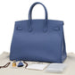Hermes Blue Epsom Leather Handbag ( )