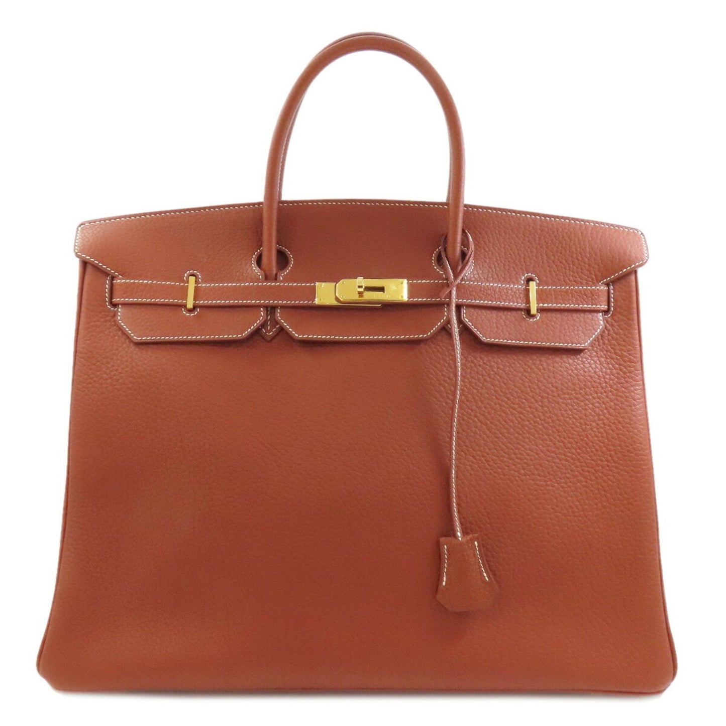 Hermes Brown Ardennes Leather Handbag ( )