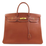 Hermes Brown Ardennes Leather Handbag ( )