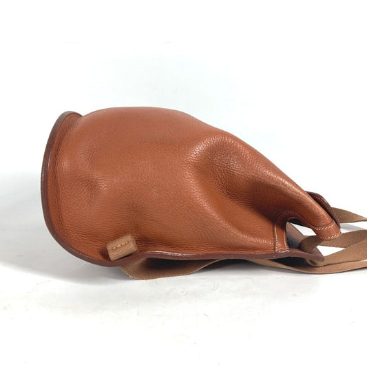 Hermes Brown Leather Backpack ( )