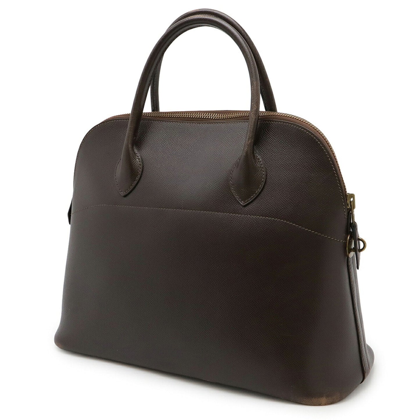 Hermes Bolide Chocolat Epsom Leather Handbag ( )