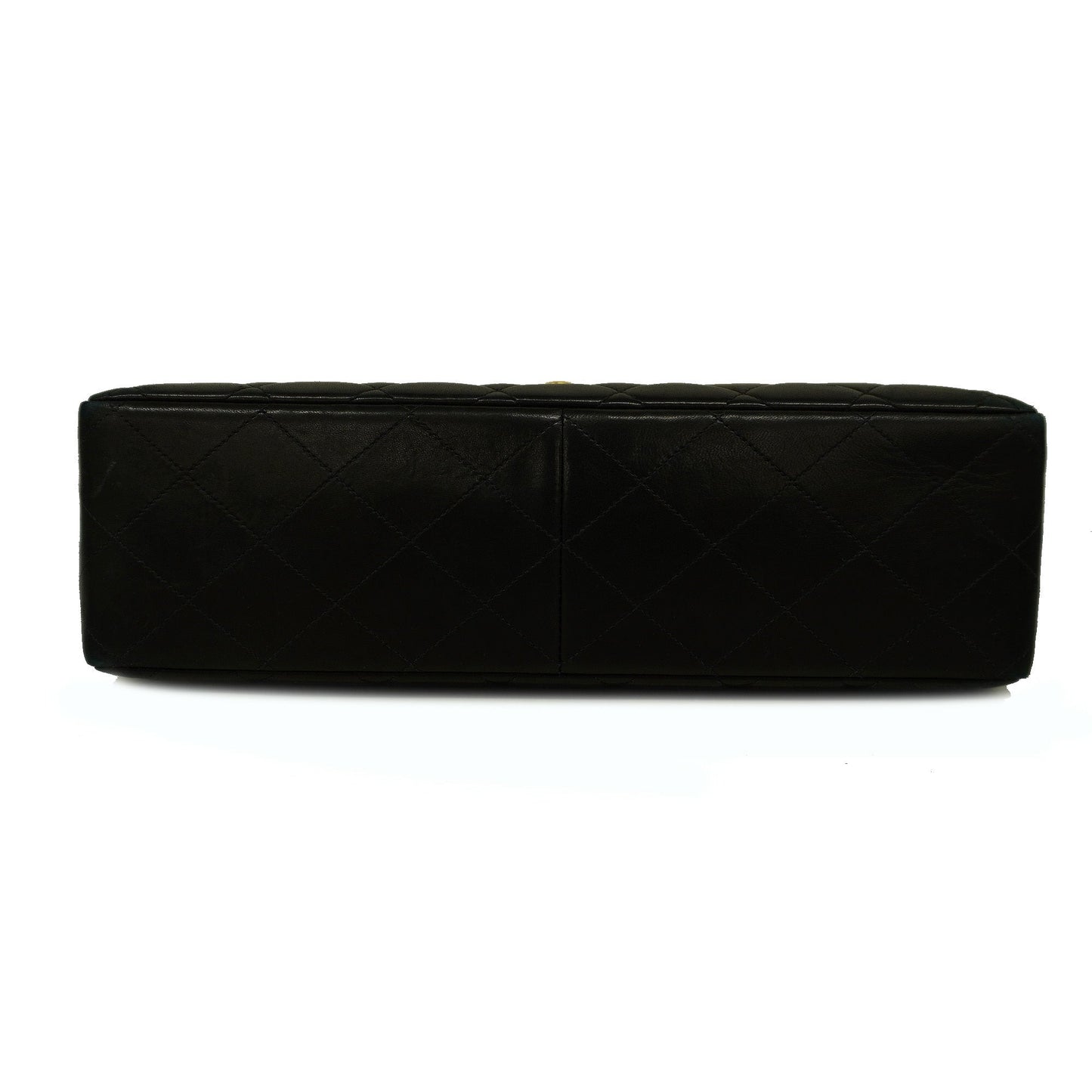 CHANEL Decamatlasse W Chain Lambskin Women's Leather Shoulder Bag Black