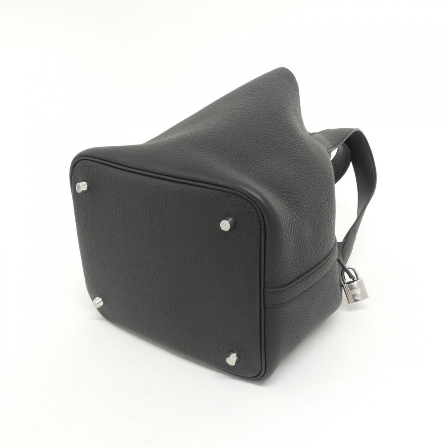 Hermes Black Taurillon Clemence Leather Handbag ( )