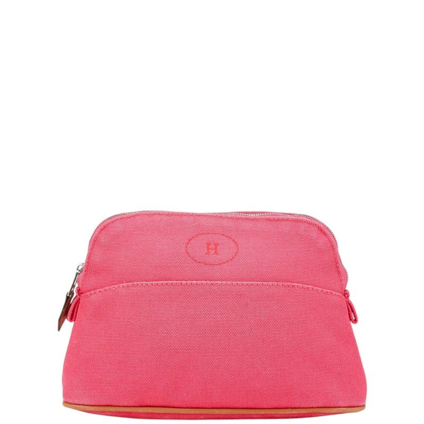 Hermes Bolide Pink Canvas Pouch ( )