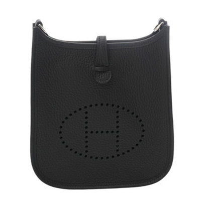 Hermes Black Taurillon Clemence Leather Shoulder Bag ( )