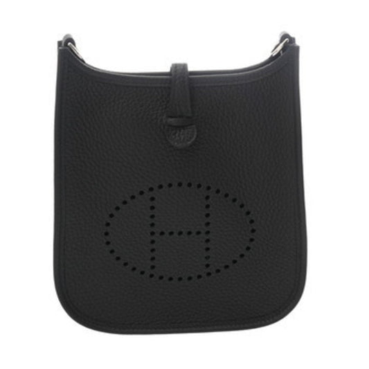Hermes Black Taurillon Clemence Leather Shoulder Bag ( )