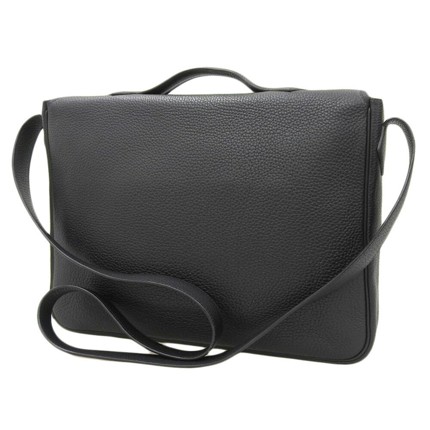 Hermes Black Taurillon Clemence Leather Shoulder Bag ( )