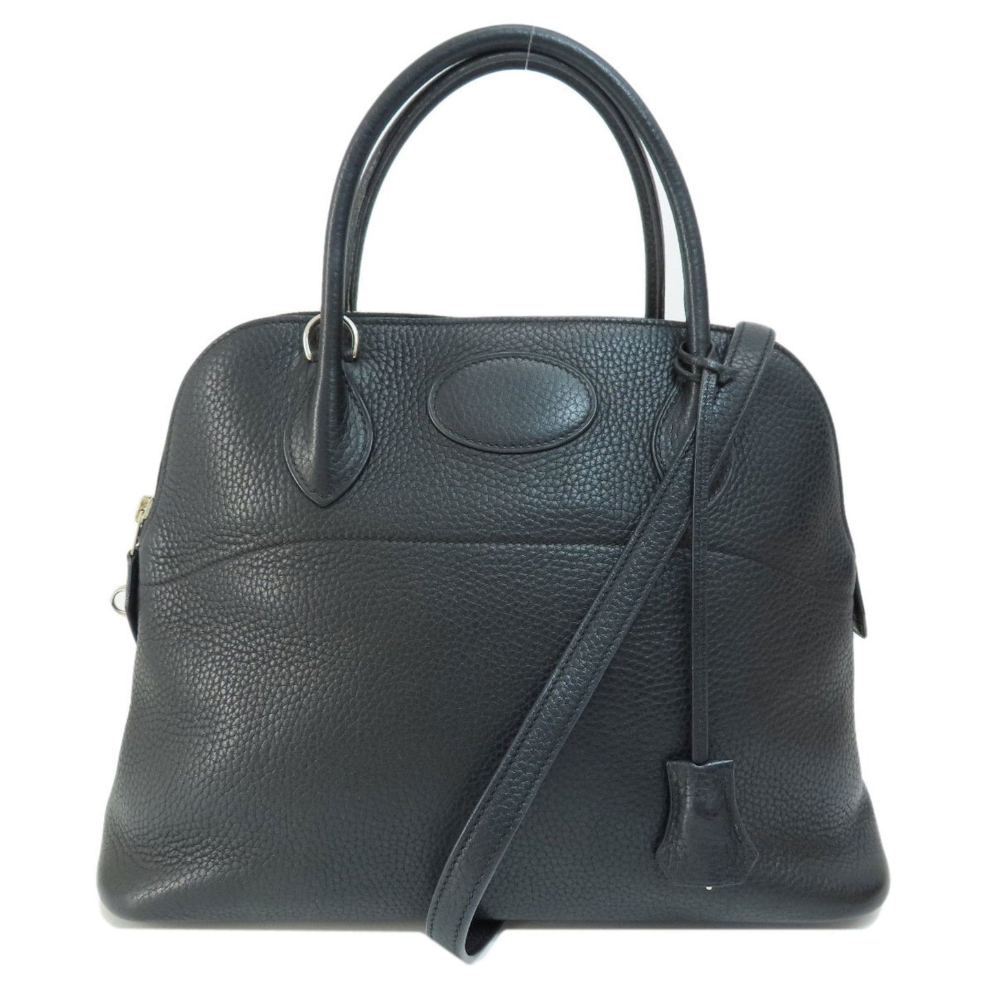 Hermes Black Taurillon Clemence Leather Handbag ( )