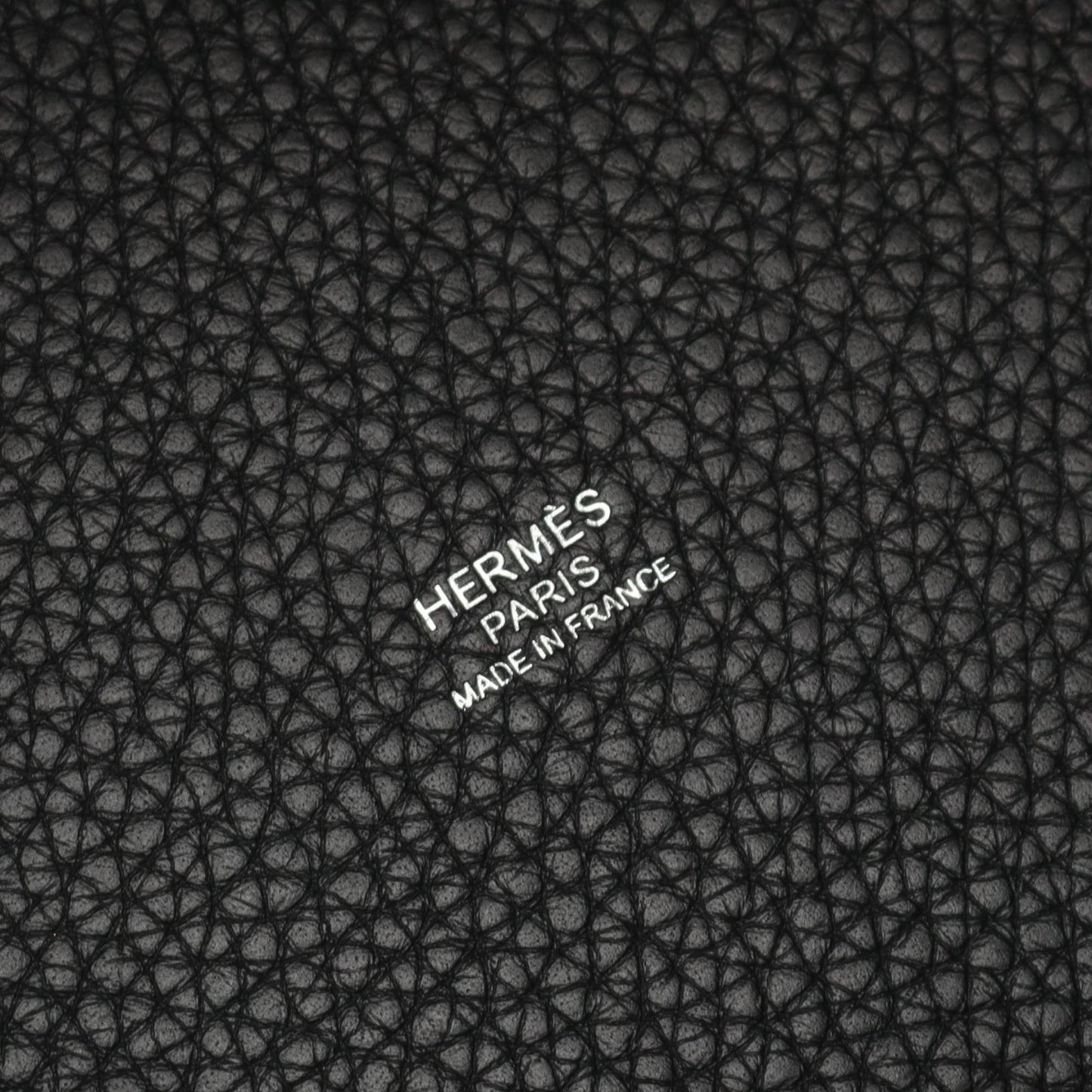 Hermes Black Taurillon Clemence Leather Handbag ( )