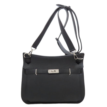 Hermes Black Taurillon Clemence Leather Shoulder Bag ( )