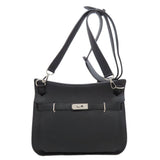Hermes Black Taurillon Clemence Leather Shoulder Bag ( )