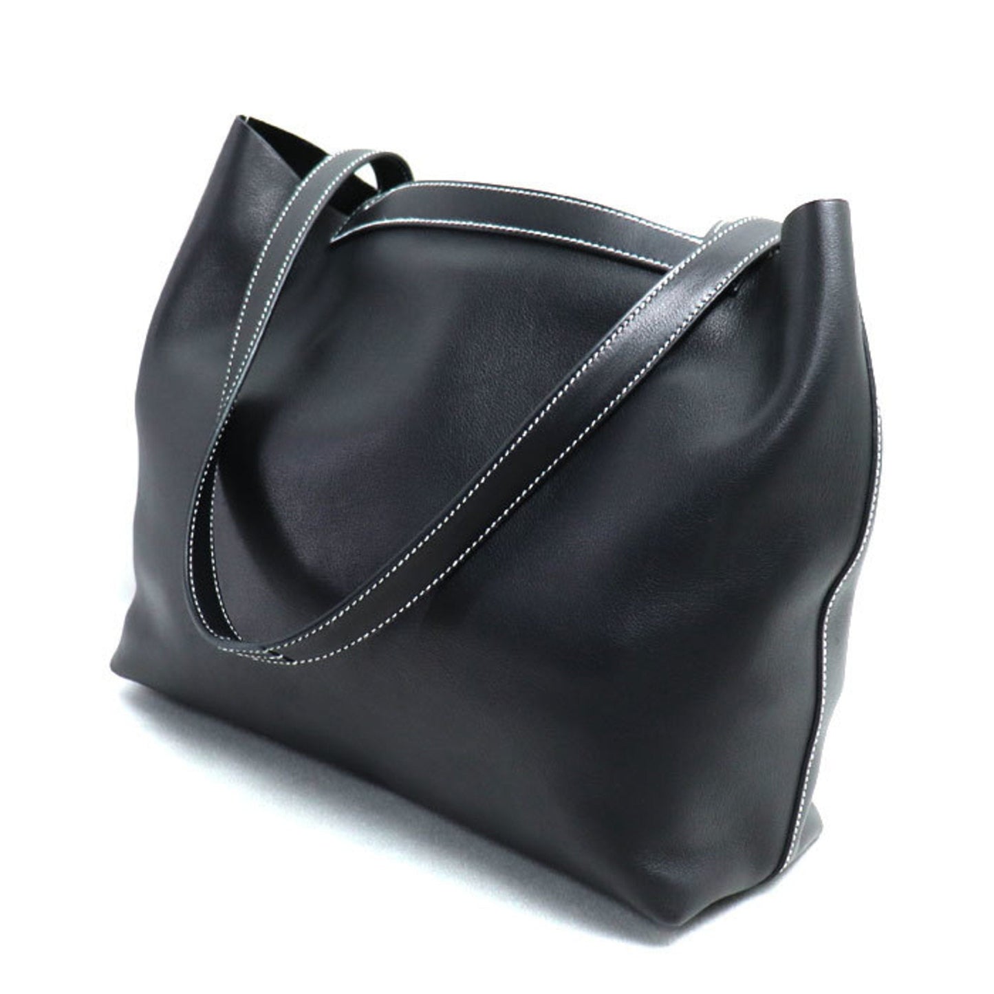 Hermes Black Swift Leather Tote Bag ( )