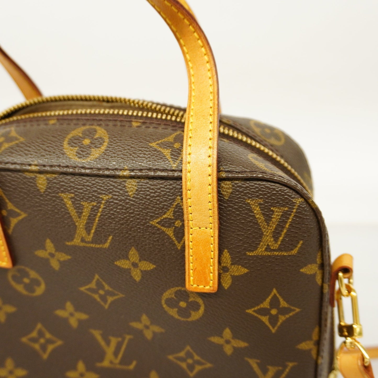 LOUIS VUITTONAuth  Monogram 2WAY Bag Spontini M47500 Handbag