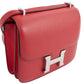 Hermes Bougainvillier Red Color Epsom Leather Shoulder Bag ( )