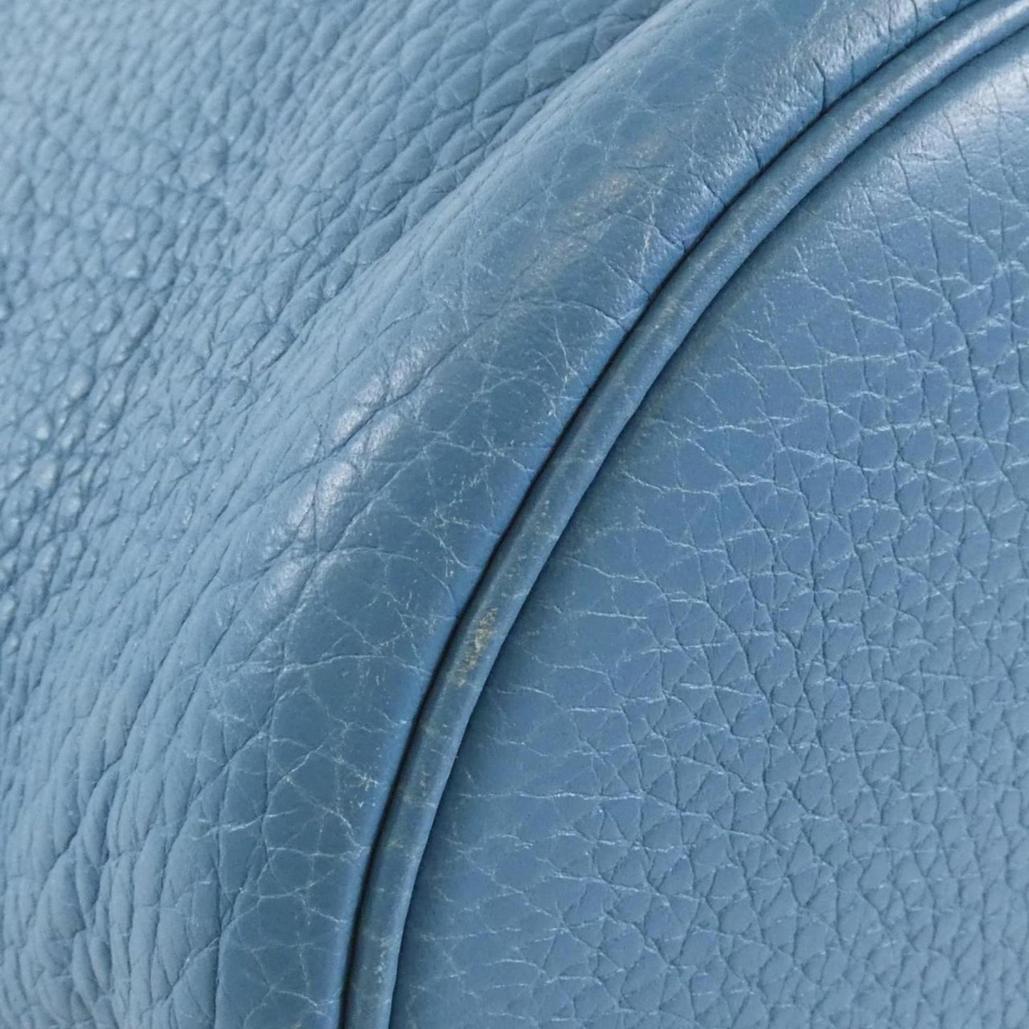 Hermes Blue Taurillon Clemence Leather Shoulder Bag ( )