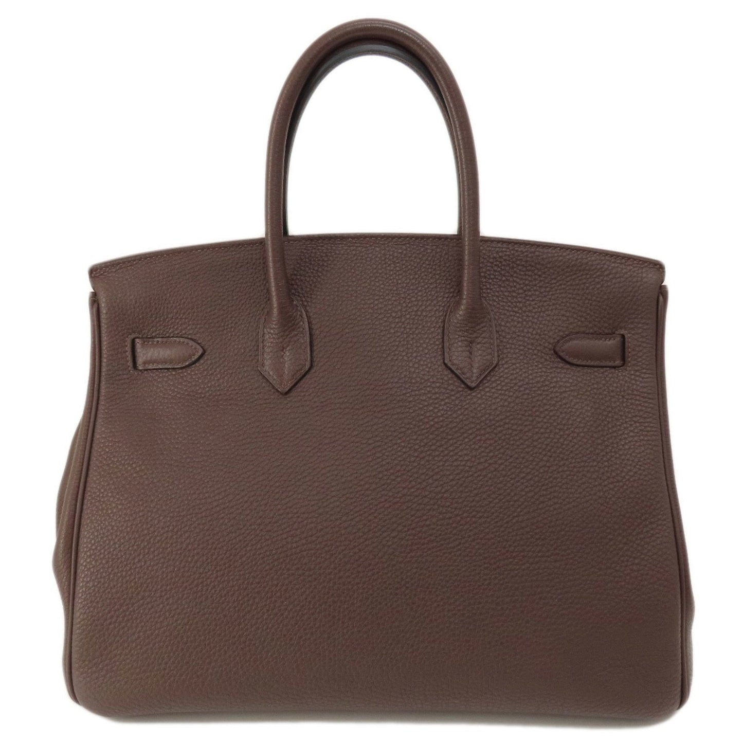 Hermes Birkin Dark Brown Togo Leather Handbag ( )