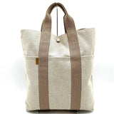 Hermes Beige Canvas Handbag Tote Bag ( )