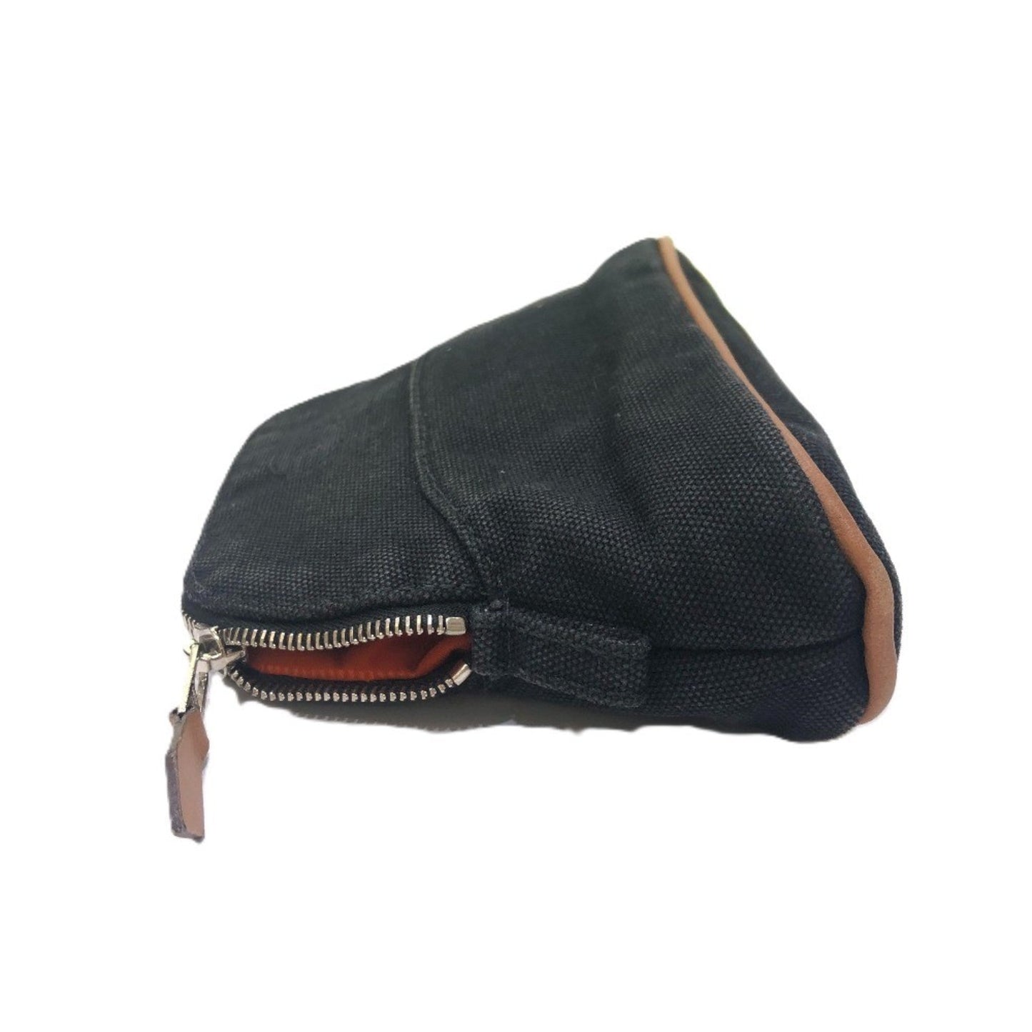 Hermes Bolide Black Canvas Pouch ( )