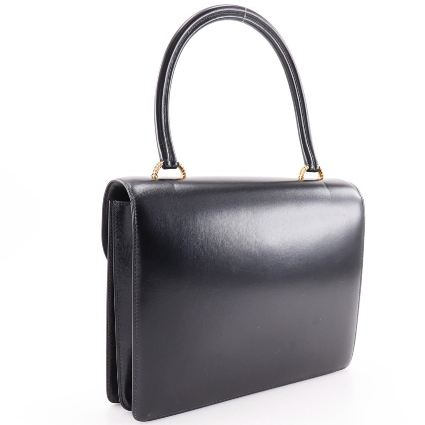 Hermes Black Box Calf Leather Handbag ( )