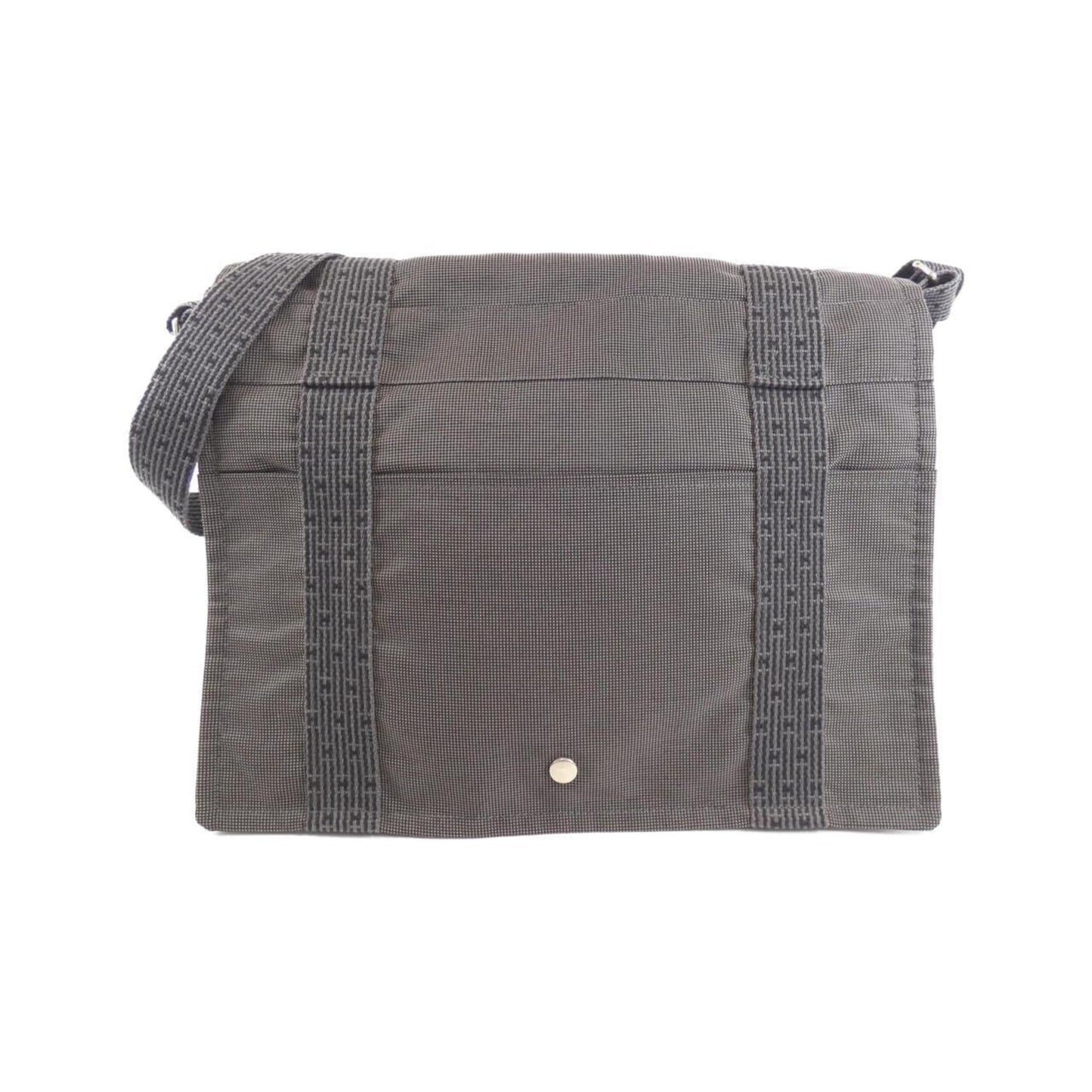Hermes Black Canvas Shoulder Bag ( )