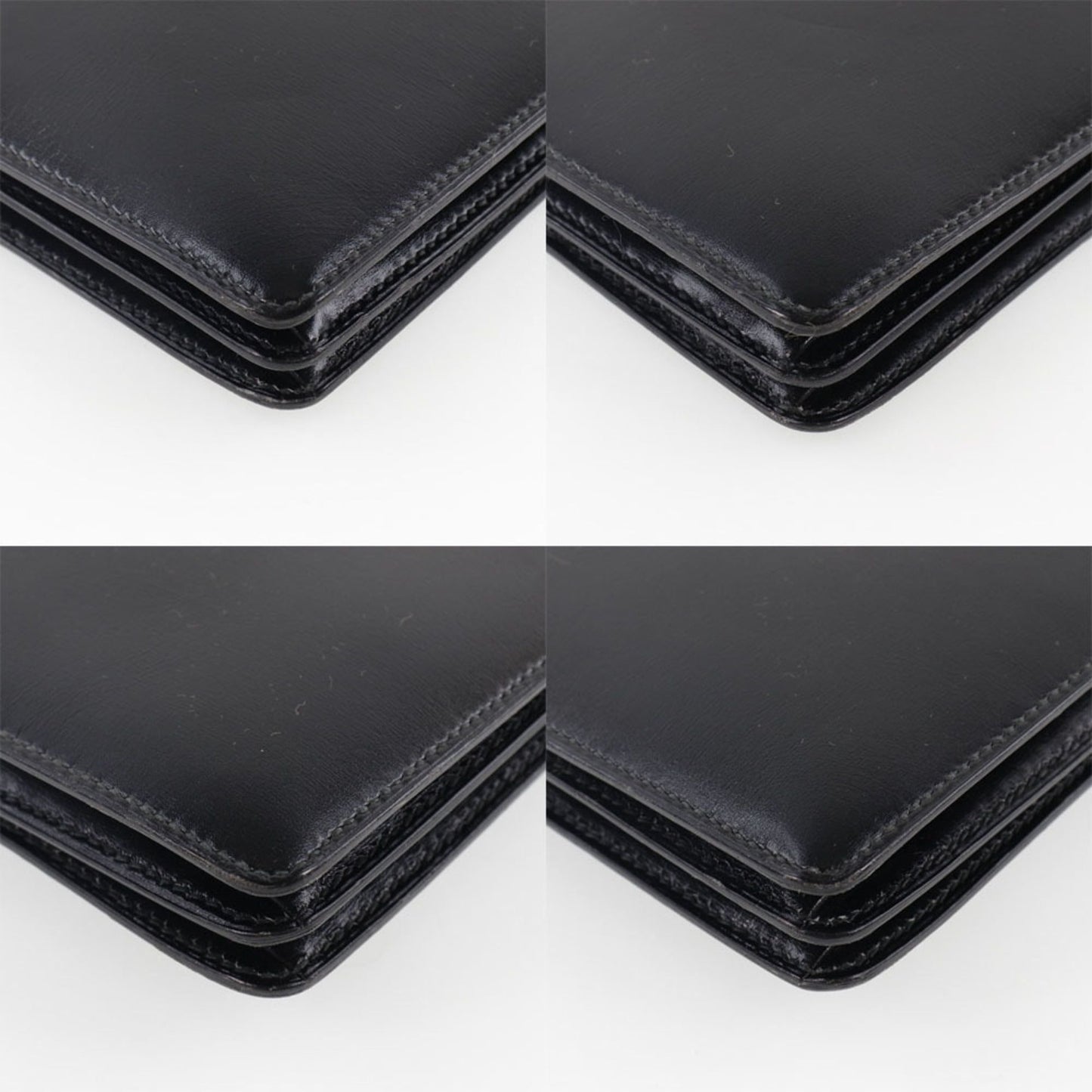 Hermes Black Box Calf Leather Handbag ( )