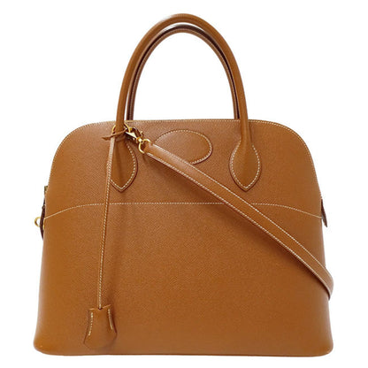Hermes Brown Courchevel Leather Handbag Shoulder Bag ( )