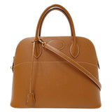 Hermes Brown Courchevel Leather Handbag Shoulder Bag ( )